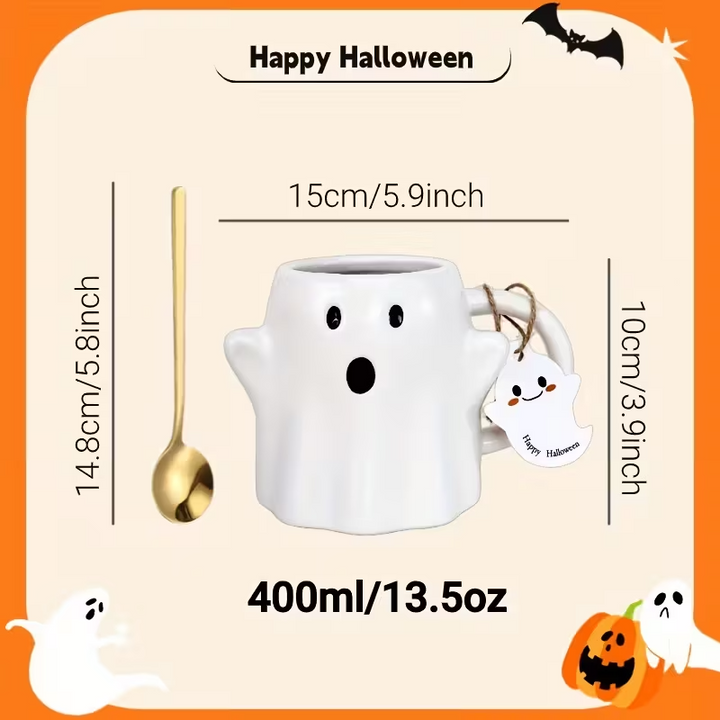 GhostlySip – Handmade Halloween Mug that Brings Spooky Joy