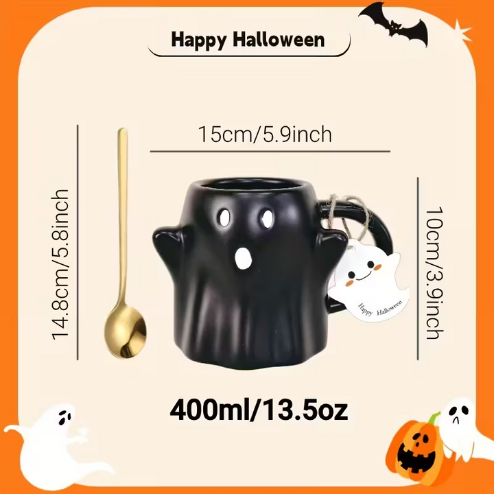GhostlySip – Handmade Halloween Mug that Brings Spooky Joy