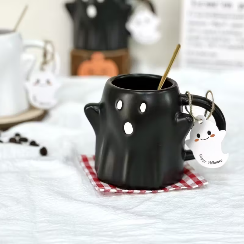 GhostlySip – Handmade Halloween Mug that Brings Spooky Joy