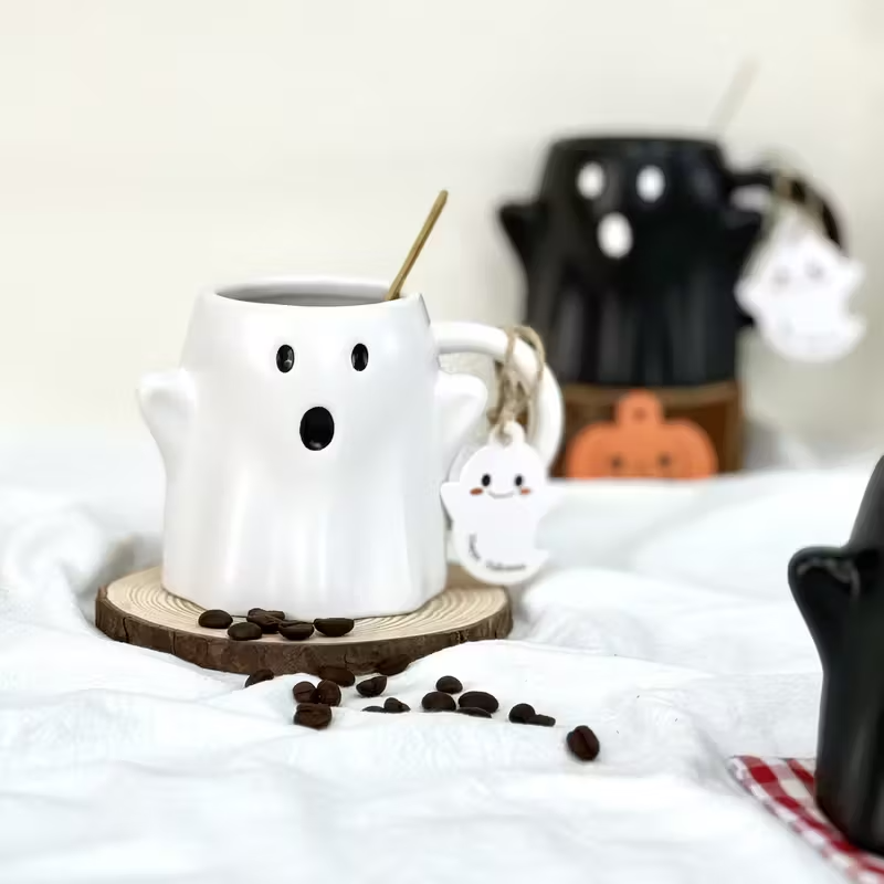 GhostlySip – Handmade Halloween Mug that Brings Spooky Joy