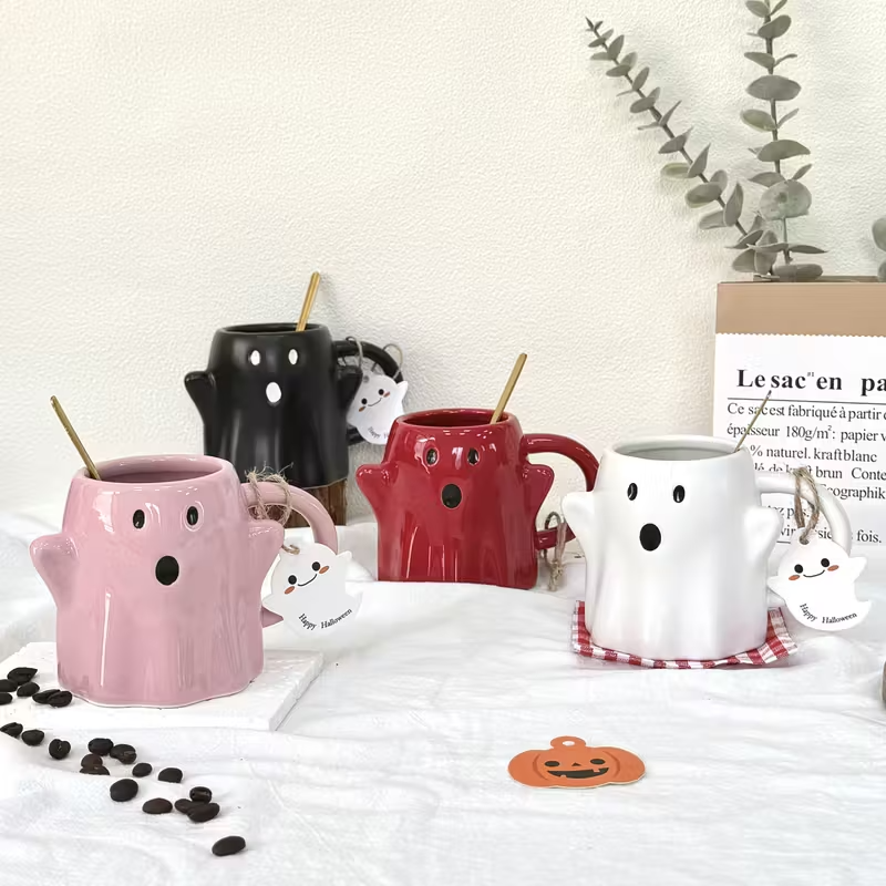 GhostlySip – Handmade Halloween Mug that Brings Spooky Joy