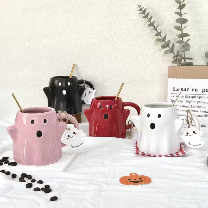 GhostlySip – Handmade Halloween Mug that Brings Spooky Joy