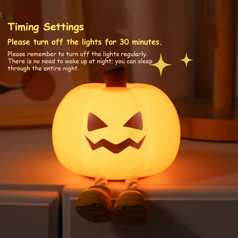 PumpkiGlow – Cozy Night Light with Playful Charm