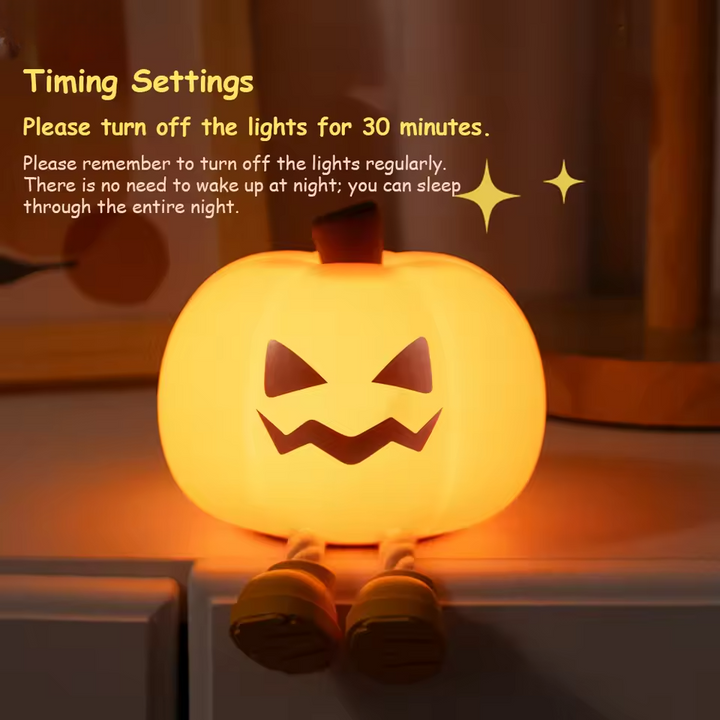 PumpkiGlow – Cozy Night Light with Playful Charm