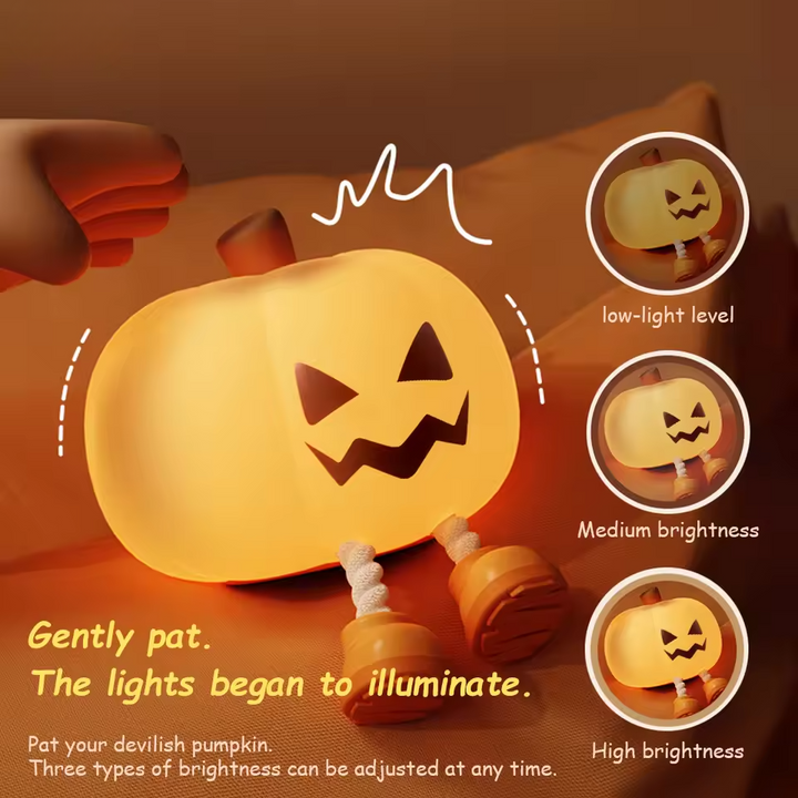 PumpkiGlow – Cozy Night Light with Playful Charm