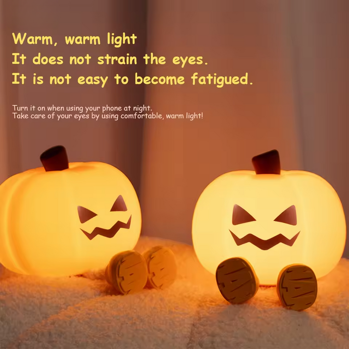 PumpkiGlow – Cozy Night Light with Playful Charm