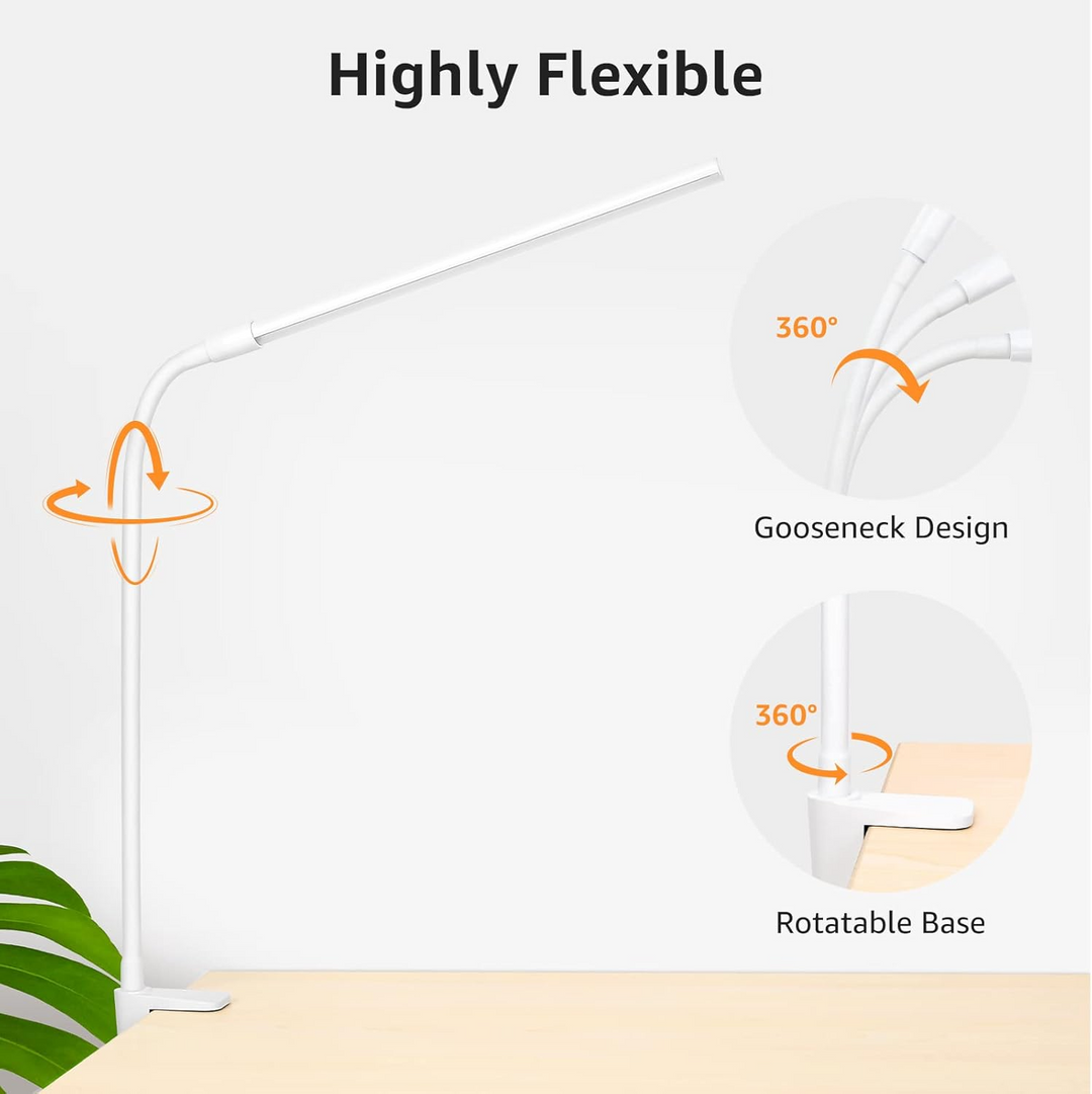 LumoClip – Sleek LED Desk Lamp for Focused Brilliance