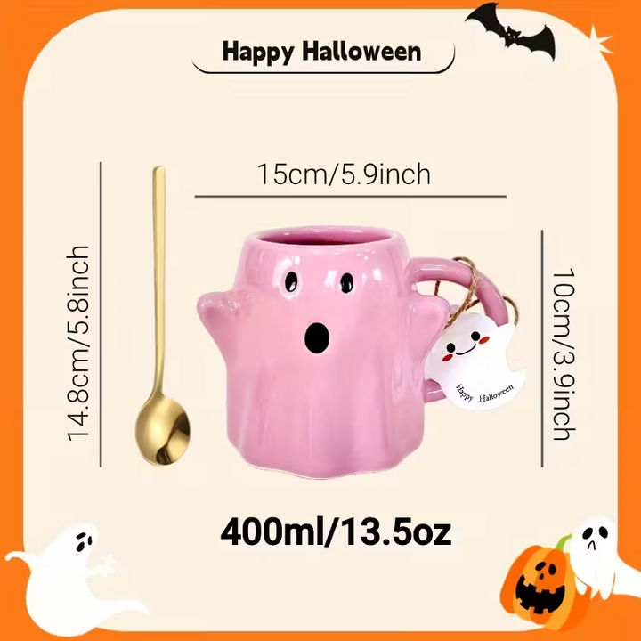 GhostlySip – Handmade Halloween Mug that Brings Spooky Joy