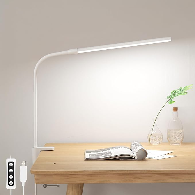LumoClip – Sleek LED Desk Lamp for Focused Brilliance