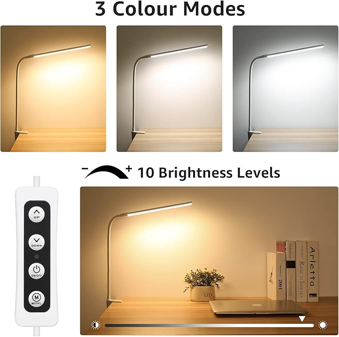 LumoClip – Sleek LED Desk Lamp for Focused Brilliance