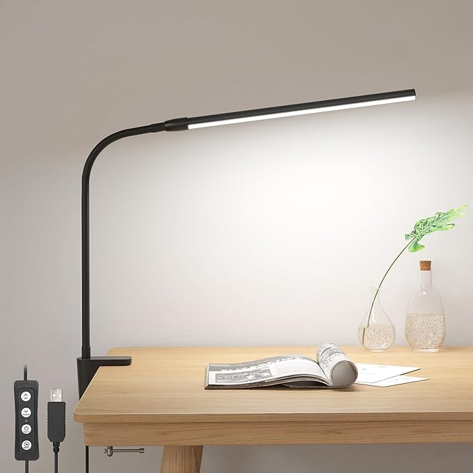 LumoClip – Sleek LED Desk Lamp for Focused Brilliance