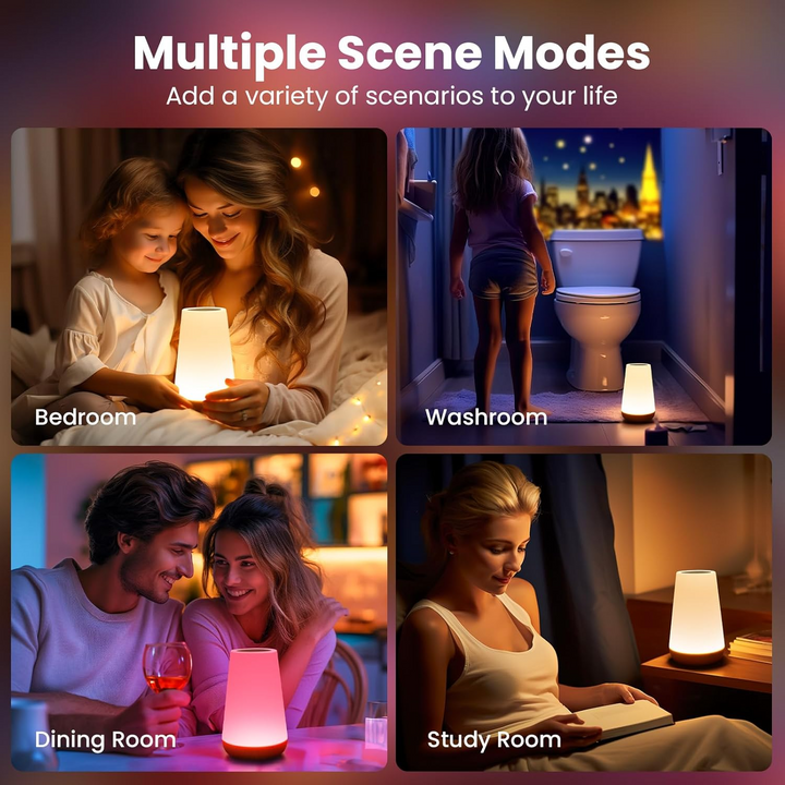 LumaEase – Touch Control LED Lamp with Colorful Glow