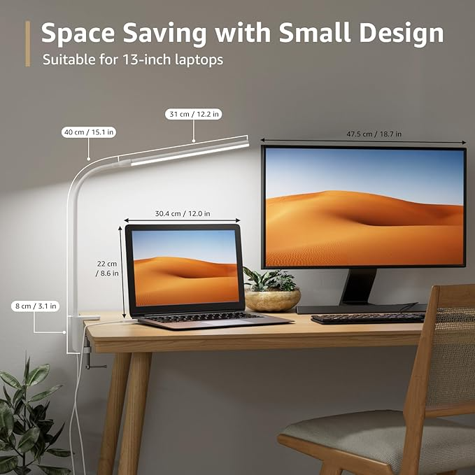 LumoClip – Sleek LED Desk Lamp for Focused Brilliance