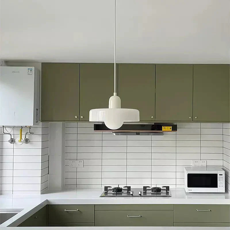 Pendant lamp made of colored glass