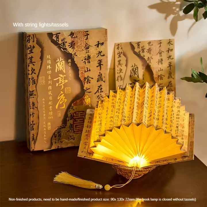 Handmade Folding Book Light – Artistic Glow with Timeless Charm