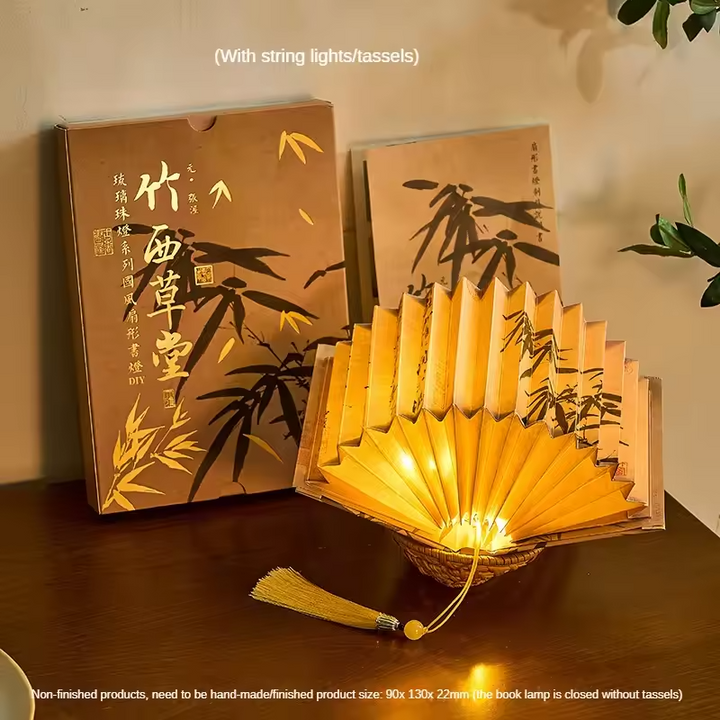 Handmade Folding Book Light – Artistic Glow with Timeless Charm