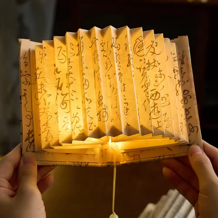 Handmade Folding Book Light – Artistic Glow with Timeless Charm