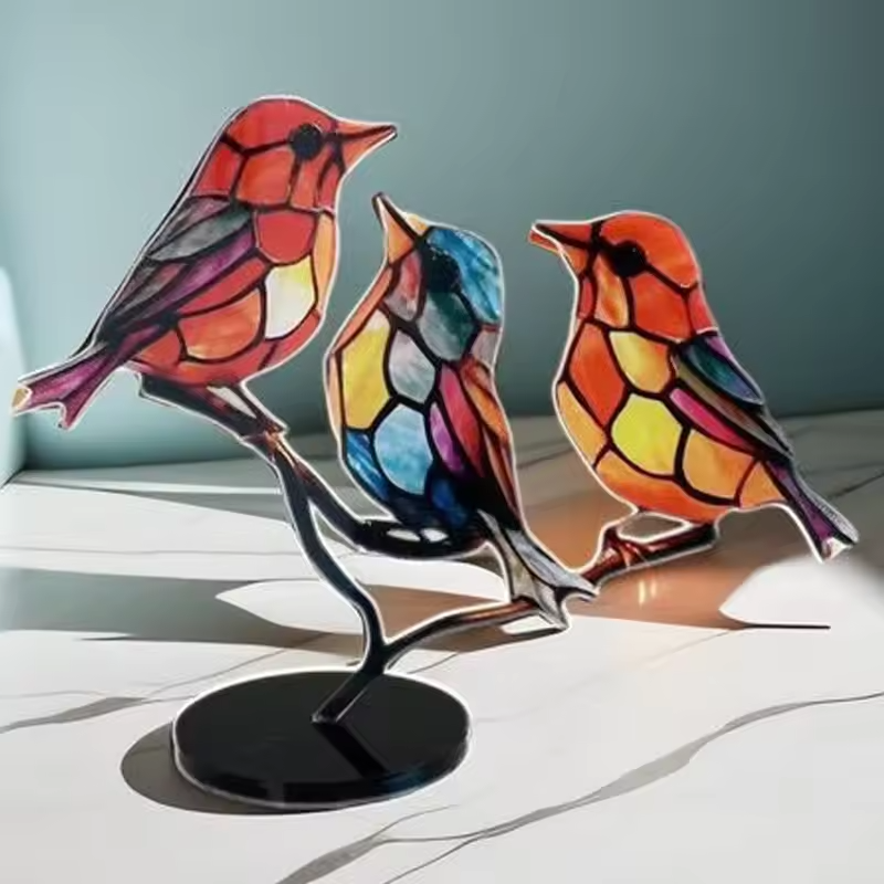 Colorful Bird Ornament – Handmade Decoration That Brings Joy to Your Home