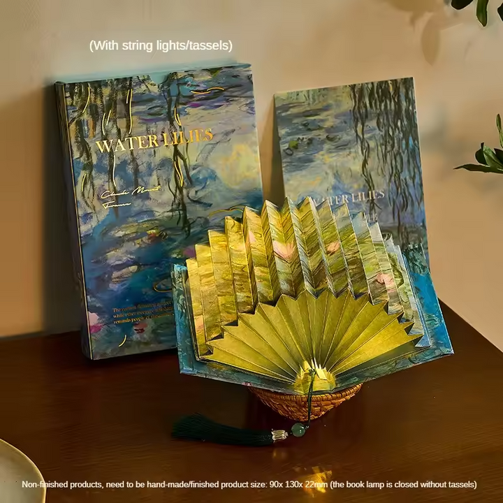 Handmade Folding Book Light – Artistic Glow with Timeless Charm