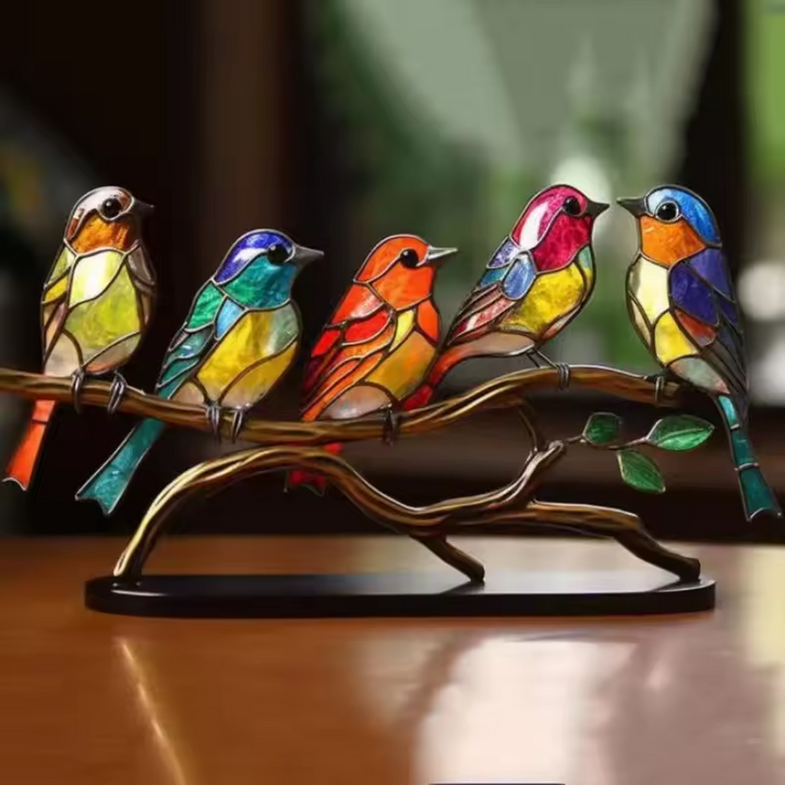 Colorful Bird Ornament – Handmade Decoration That Brings Joy to Your Home