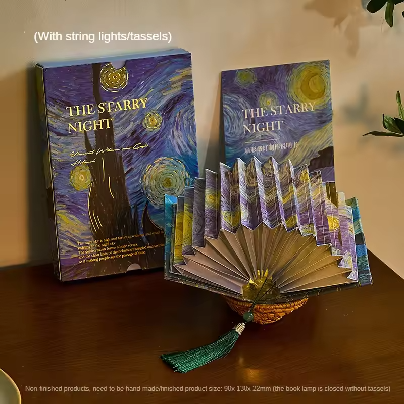 Handmade Folding Book Light – Artistic Glow with Timeless Charm
