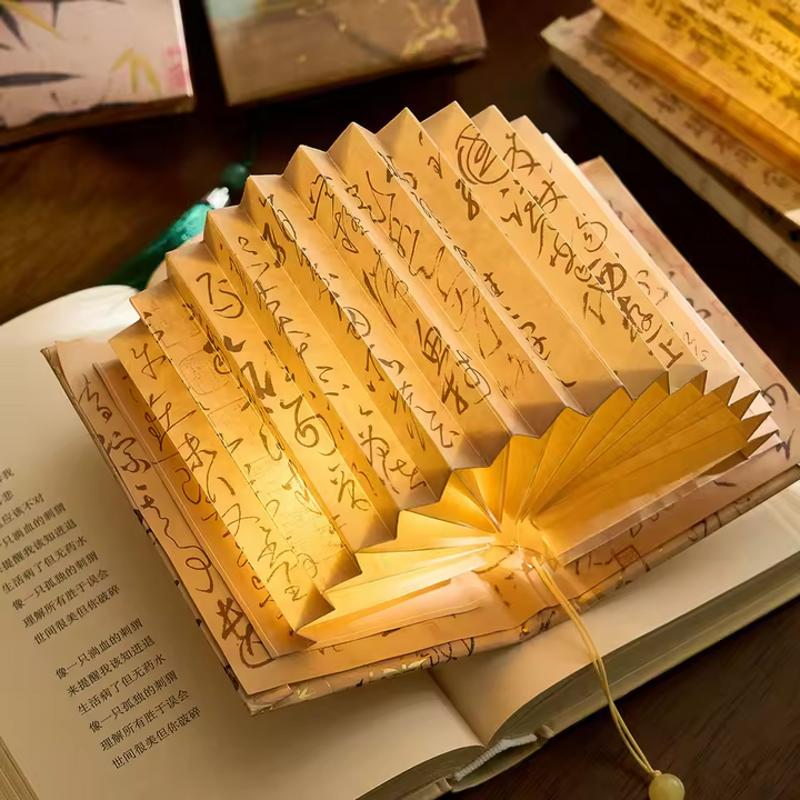 Handmade Folding Book Light – Artistic Glow with Timeless Charm