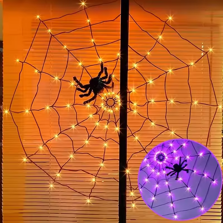 WebaGlow – Halloween Spider Web Lights with Spooky Charm