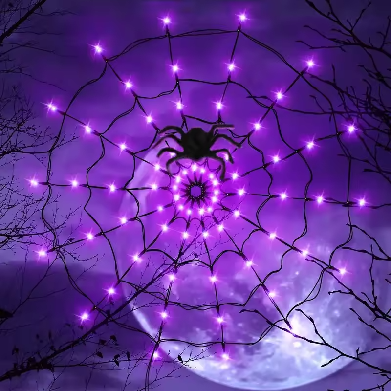WebaGlow – Halloween Spider Web Lights with Spooky Charm