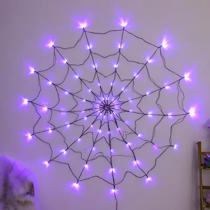 WebaGlow – Halloween Spider Web Lights with Spooky Charm