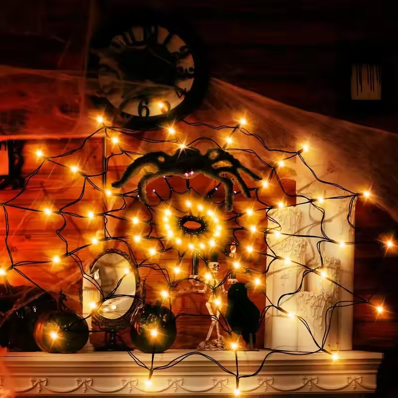 WebaGlow – Halloween Spider Web Lights with Spooky Charm