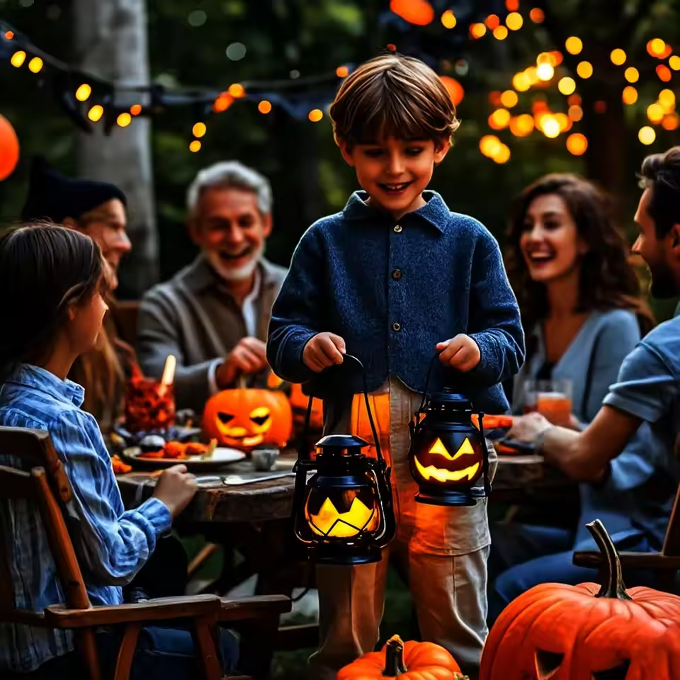 GlowJack – 2 Pack LED Pumpkin Lights with Colorful Charm