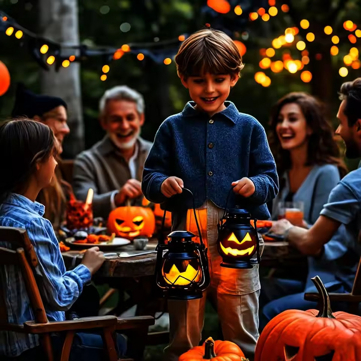 GlowJack – 2 Pack LED Pumpkin Lights with Colorful Charm
