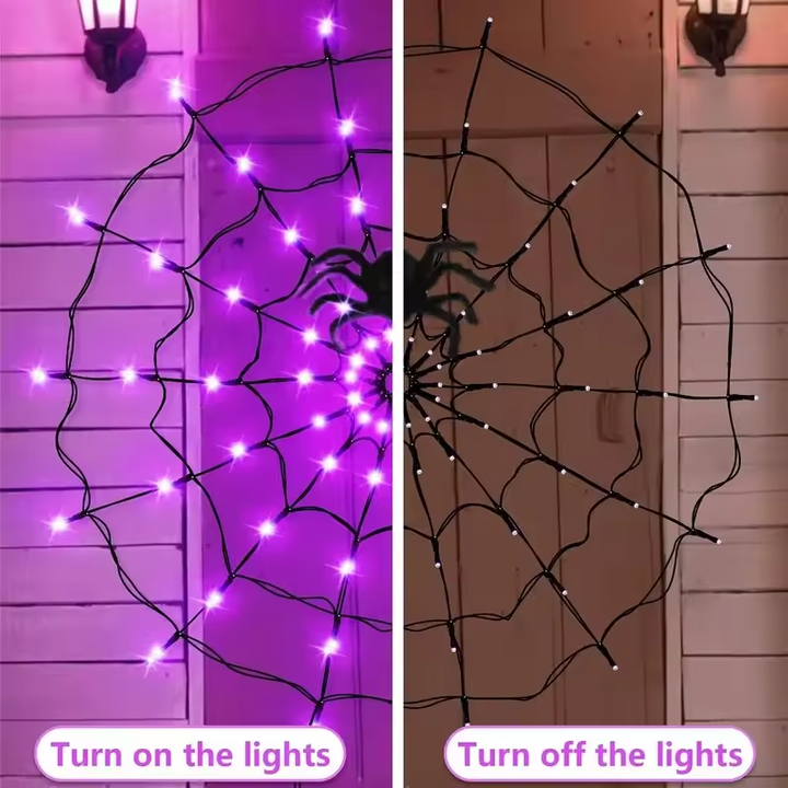 WebaGlow – Halloween Spider Web Lights with Spooky Charm