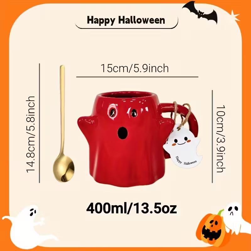 GhostlySip – Handmade Halloween Mug that Brings Spooky Joy
