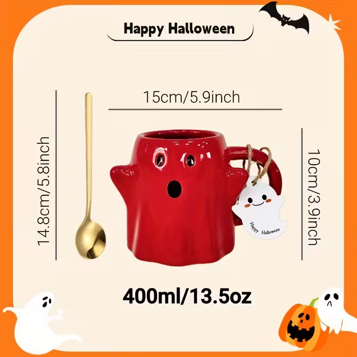 GhostlySip – Handmade Halloween Mug that Brings Spooky Joy